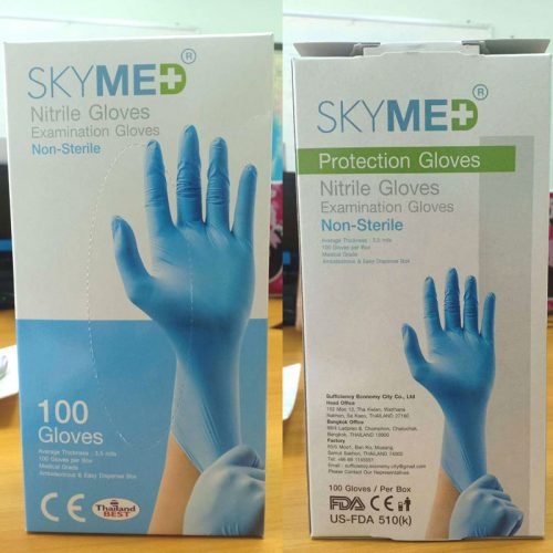 skymed non-sterile nitrile Gloves